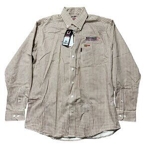 Cinch WRX Flame Resistant Medium Plaid Button-Up Shirt HRC-2 Workwea